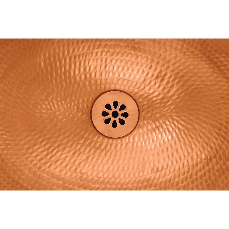 1.5-in Non-Overflow Grid Bathroom Sink Drain in Polished Copper (D-207PC)