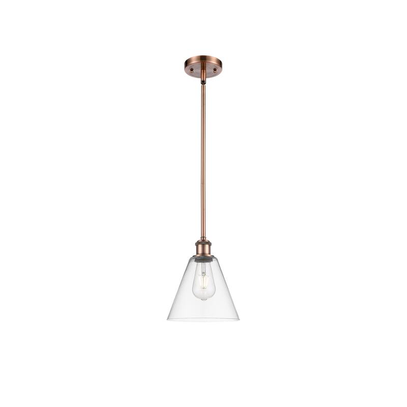 Innovations Lighting Berkshire 1 Light 8" Mini Pendant - Antique Copper