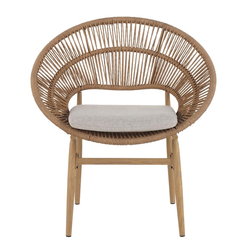 Christopher Knight Home - James Patio Iron Dinning Chairs (Set of 2)