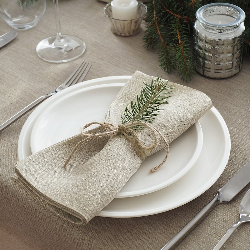 Villeroy & Boch La Classica Luxury Linen Fabric Napkin (Set of 4) - 21" x 21"