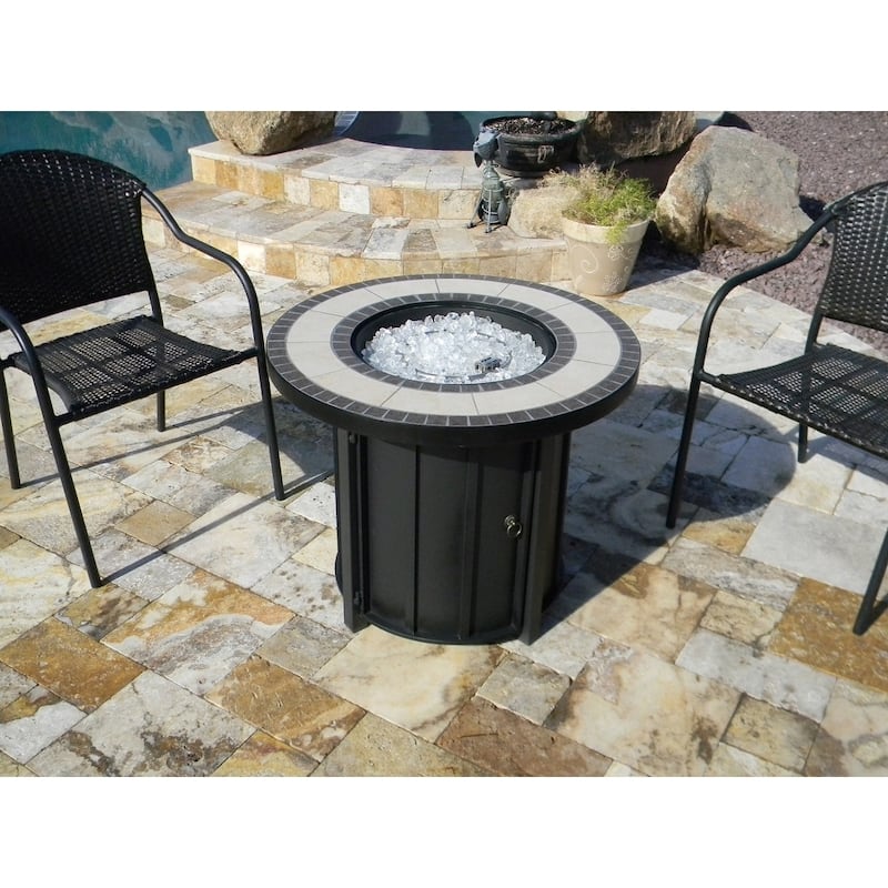 AZ Patio Heaters Round Tile Top Firepit