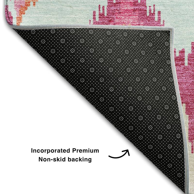 Premium Washable Super Soft Modern Ikat Mayfield Rug