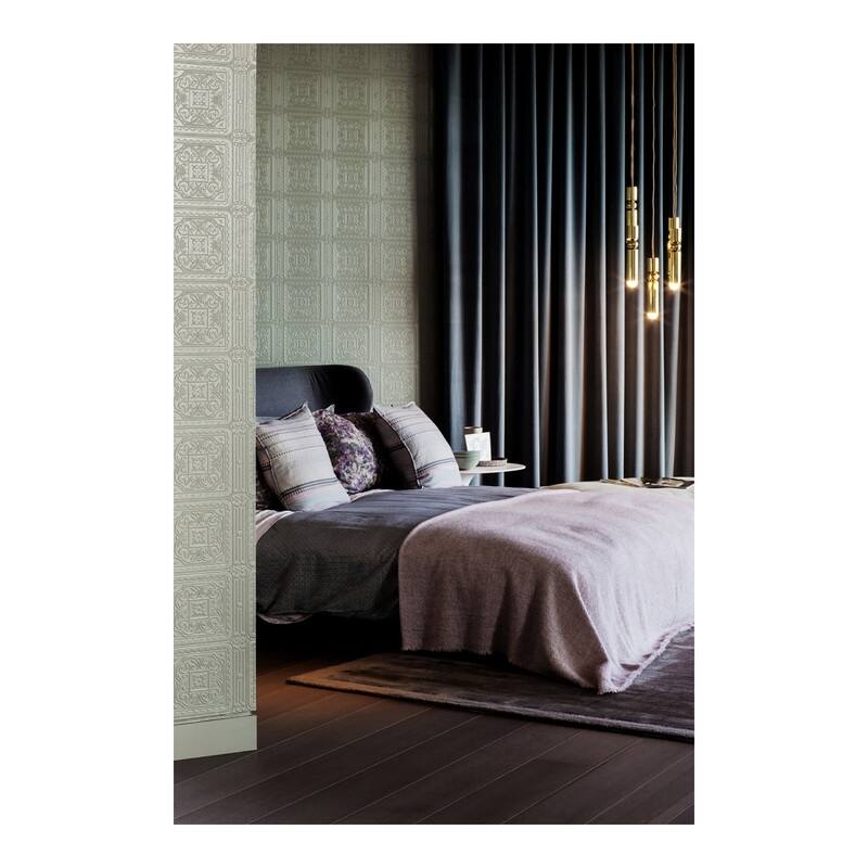 Brewster Turner Tile Paintable Textured Vinyl Wallpaper - 20.9 x 396 x 0.025