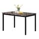 preview thumbnail 14 of 12, Roundhill Furniture Noyes Metal Dining Table with Laminated Faux Marble Top