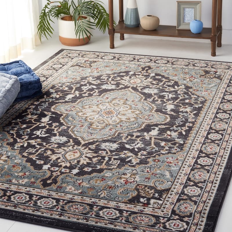 SAFAVIEH Lyndhurst Jill Traditional Oriental Rug - 3'3" x 5'3" - Anthracite/Teal