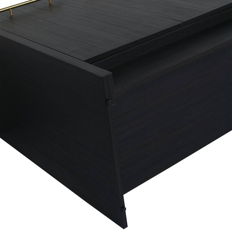24" Bathroom Vanity with Soft-Close Doors and Spacious Storage, Black Chestnut Finish, Freestanding Design, Vanity Base Only