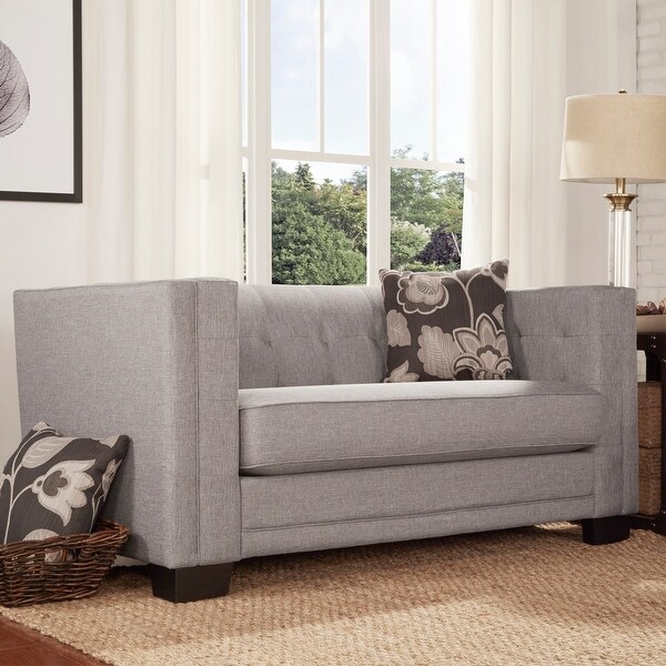Hamilton Linen Tufted Loveseat by iNSPIRE Q Bold - On Sale ... Fall in love with the cozy size of a loveseat or settee and find great value in the loveseat collection at the roomplace, where you'll find style to fit your budget.