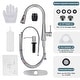 preview thumbnail 7 of 24, WOWOW Pull Down Sprayer Kitchen Faucet with Soap Dispenser