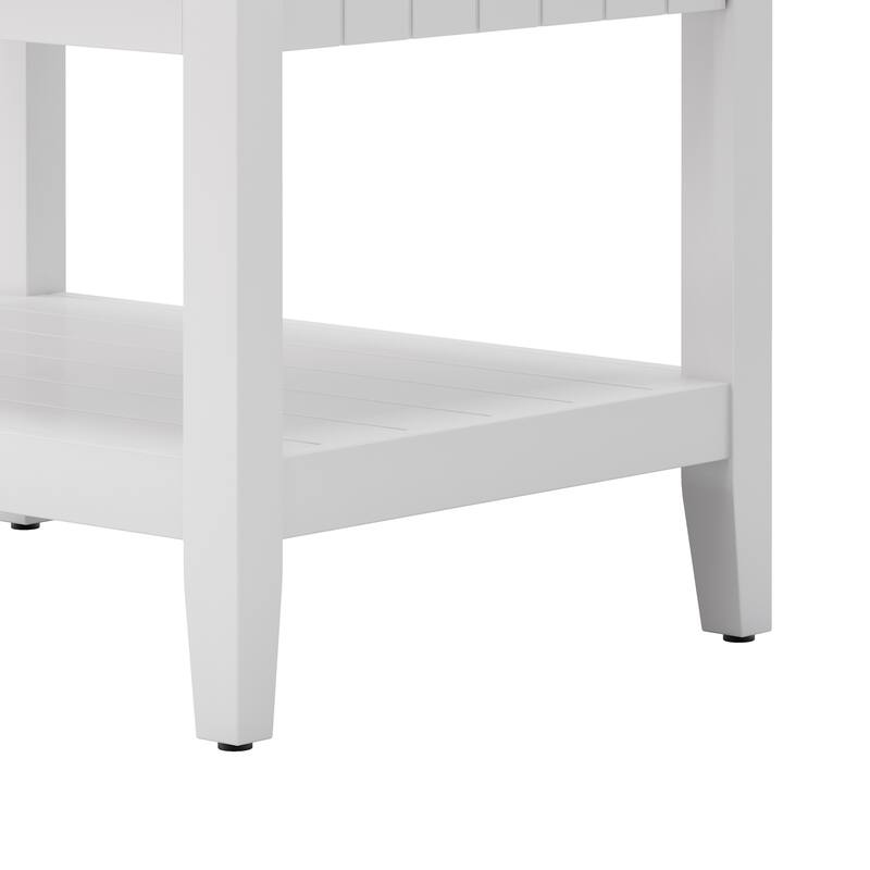 Modern Freestanding Bathroom Vanity with Solid Wood Frame and Ample Storage - 24in L