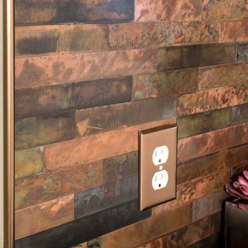 Aspect Peel & Stick Bronze Relic Distressed Metal 15 sq ft Kit