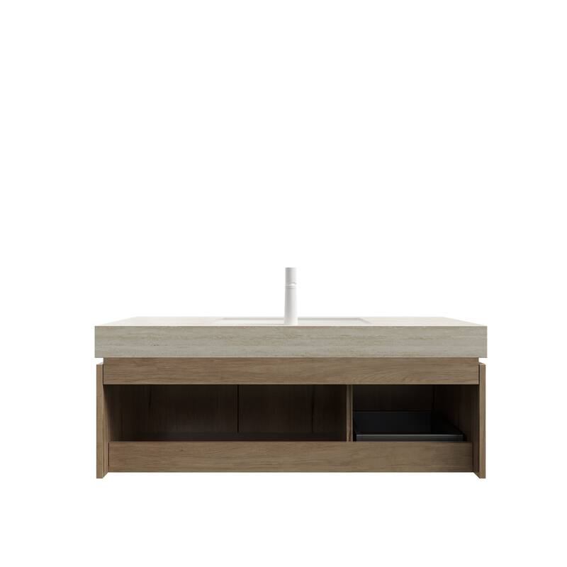 48" Bathroom Vanity with Sintered Stone Countertop and Sink