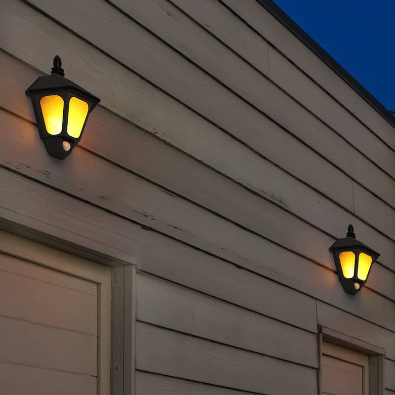 2 Pack Solar Outdoor Wall Lights with Motion Sensor - 2-PCS