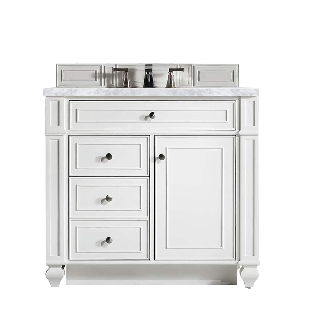 James Martin Vanities Bristol 36" Single Vanity, Bright White