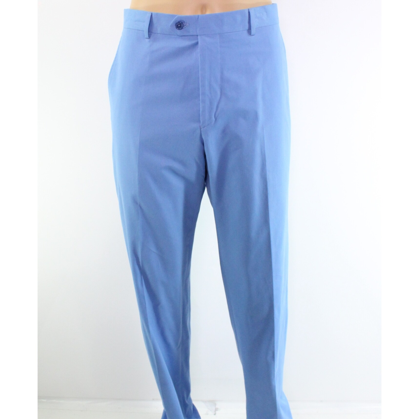 Shop Santorelli Light Blue Flat Front Mens Size 35x27 Casual Pants