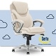 preview thumbnail 28 of 37, Serta Bryce Executive Office Chair with AIR Lumbar Technology and Layered Body Pillows Cream