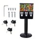 preview thumbnail 3 of 19, VEVOR Commercial Vending Machine, Triple Compartment Candy Dispenser with Iron Stand, Gumball and Candy Machine plastic