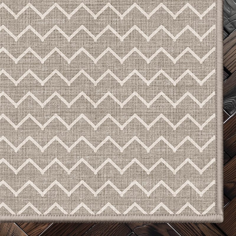 Well Woven Apollo Elemental Mesa Modern Flat Pile Stain Resistant Rug