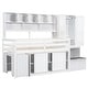 preview thumbnail 8 of 44, Twin/Full Size Wooden Loft Bed with Large Storage Space