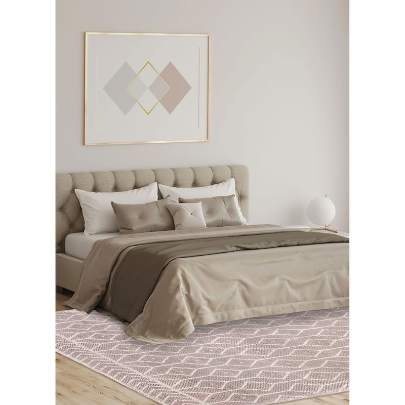 ECARPETGALLERY Braid weave Sienna Taupe Wool Rug - 6'0 x 9'0