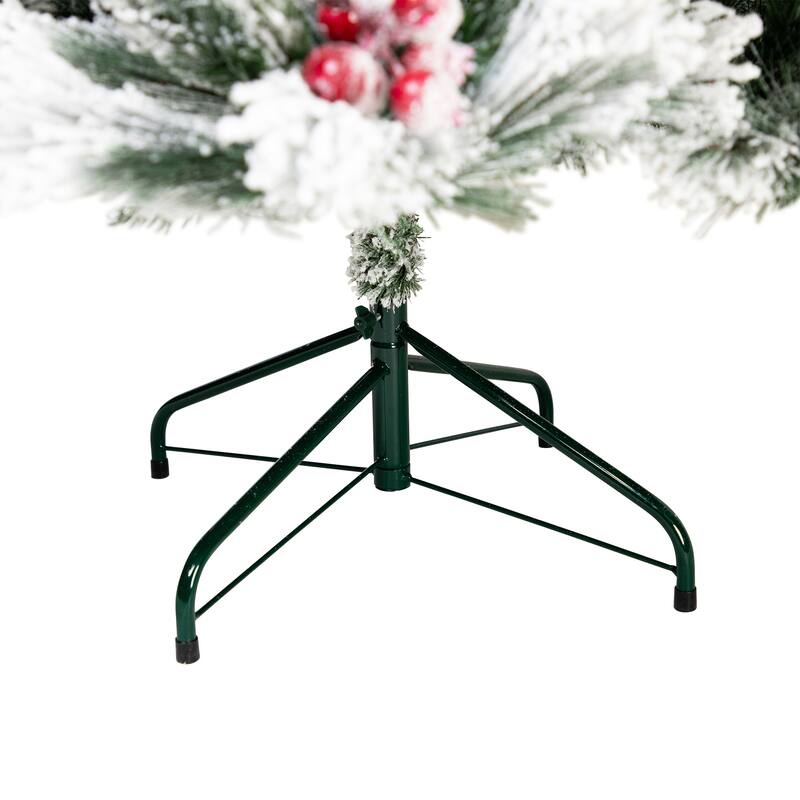 Full Flocked Fairfield Fir Artificial Christmas Tree - 6.5' -Unlit - 6.5 Foot