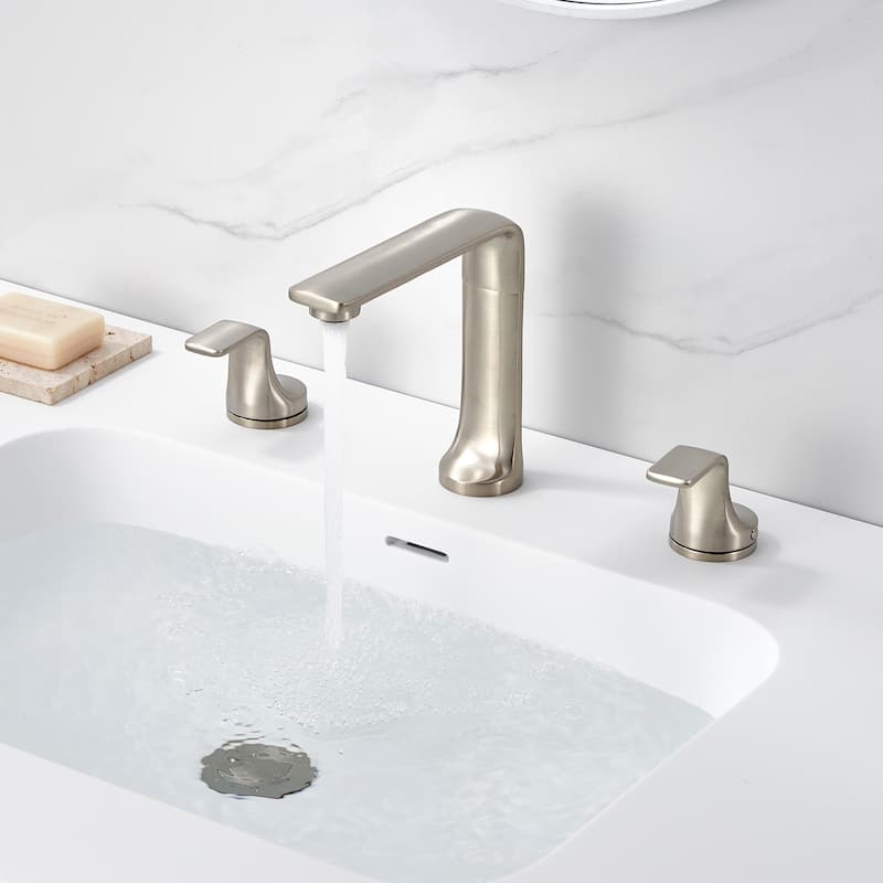 Varen 8 in. Widespread 2-Handle Bathroom Faucet with Drain