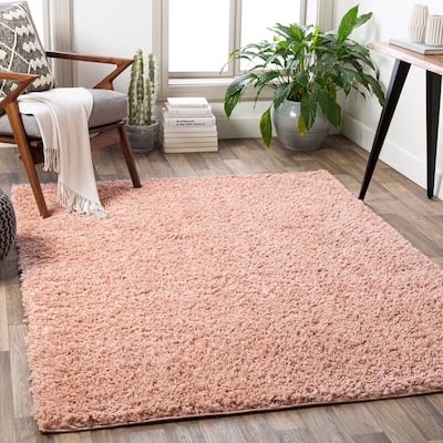 Livabliss Penny Solid Shag Area Rug