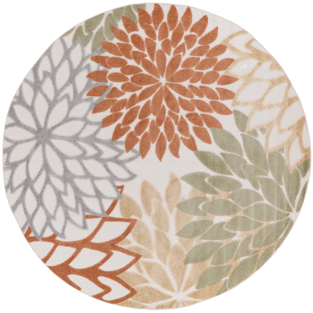 Nourison Aloha Floral Modern, Indoor/Outdoor Area Rug