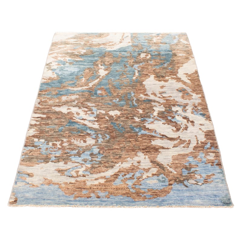 ECARPETGALLERY Hand-knotted Mystique Brown Wool Rug - 5'0 x 8'1