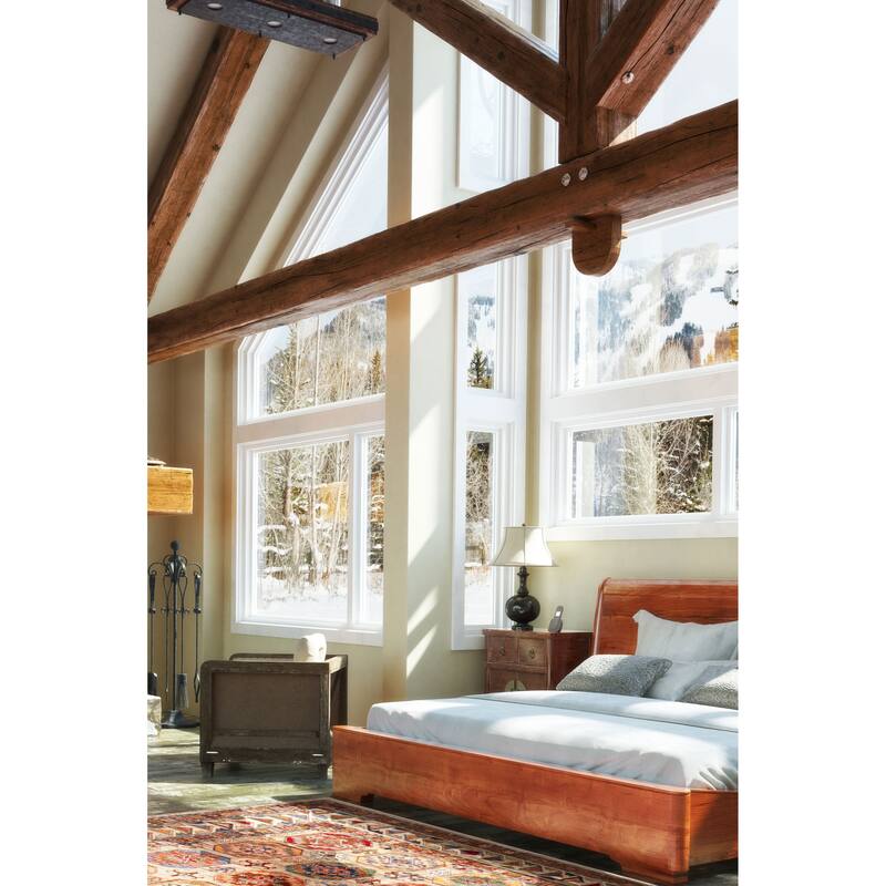 ECARPETGALLERY Hand-knotted Modern Ersari Khaki Wool Rug - 4'11 x 7'0