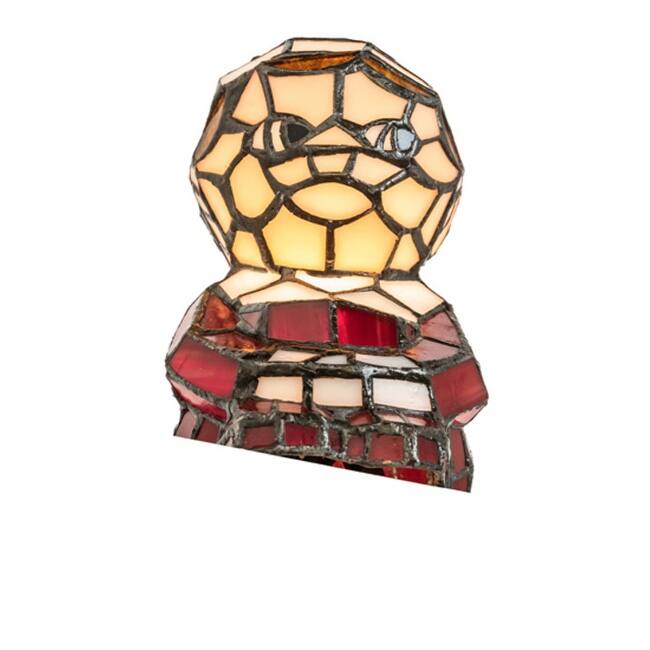 Meyda Tiffany 240398 Elf 7" Tall Red Novelty Specialty Lamp