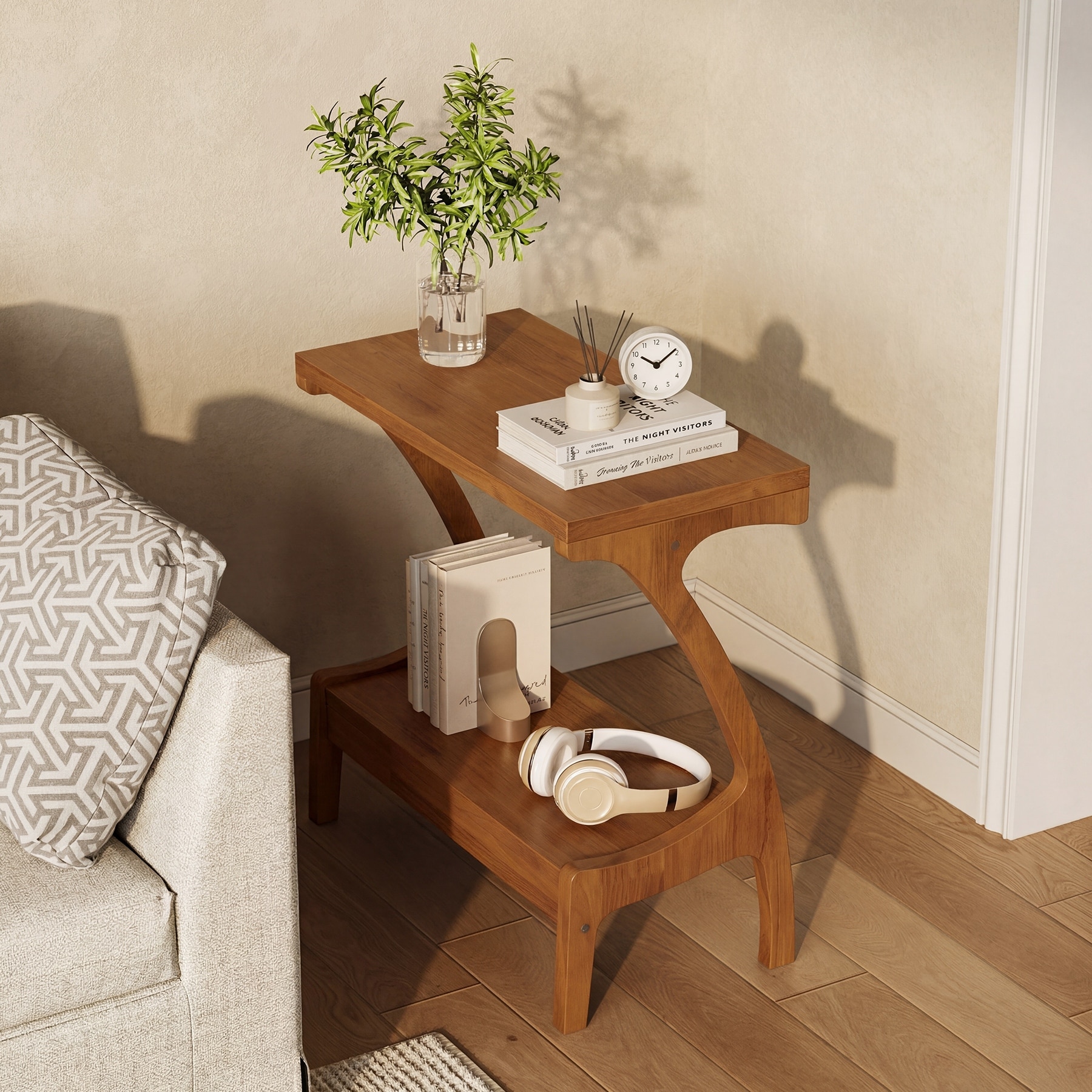 Solid-Wood-End-Table-Set-of-2,