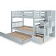 preview thumbnail 14 of 35, Taylor & Olive Trillium Twin over Twin Stairway Bunk Bed, Twin Trundle