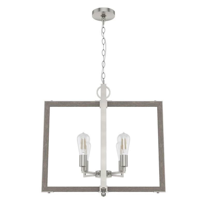 Woodburn Modern Farmhouse Pendant - Foyer, Dining Room, Living Room - Contemporary, Caged, Candle, Transitional, Rustic