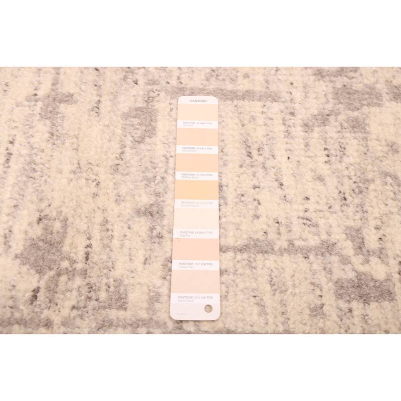 ECARPETGALLERY Hand-knotted Elysian Ivory Wool Rug - 10'0 x 13'9