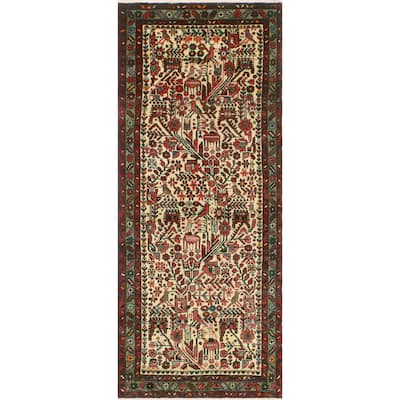 Fine Vintage Distressed Ariel Ivory/Grey Runner - 2'9" x 7'0"