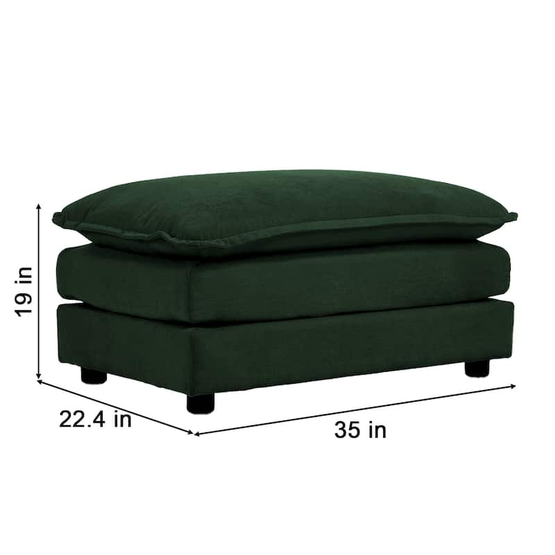 Cloud Chenille Upholstered Modular Sectional Sofa with DIY Combination Design