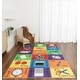 preview thumbnail 1 of 5, Kids Collection School Supplies Educational Area Rug