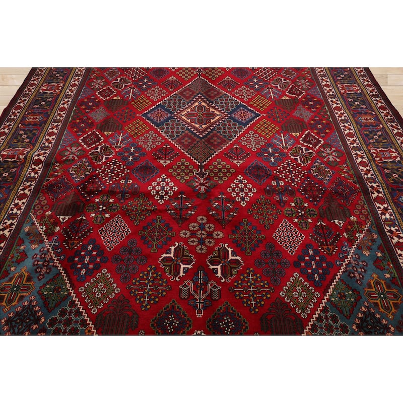 8'7''x12'8'' Hand Knotted Wool Red Joshegan Traditional Rug - 8' 7'' x 12' 8''
