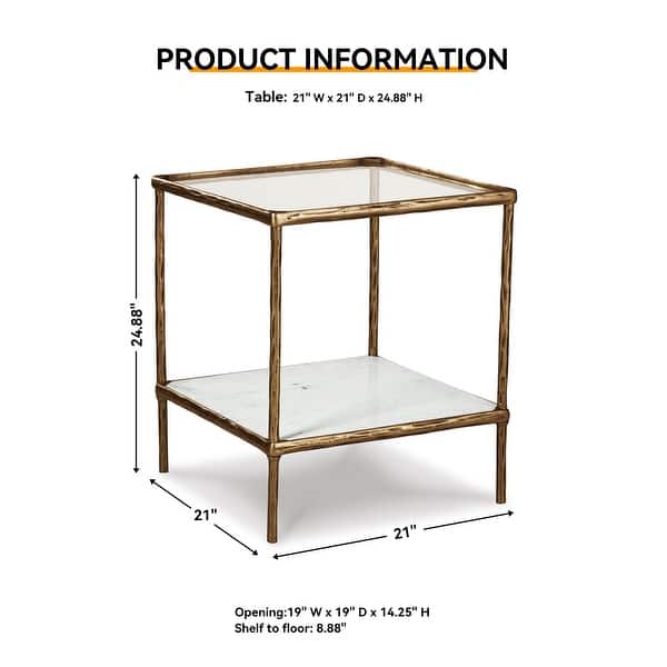 Ryandale Accent Table - 21"W x 21"D x 25"H