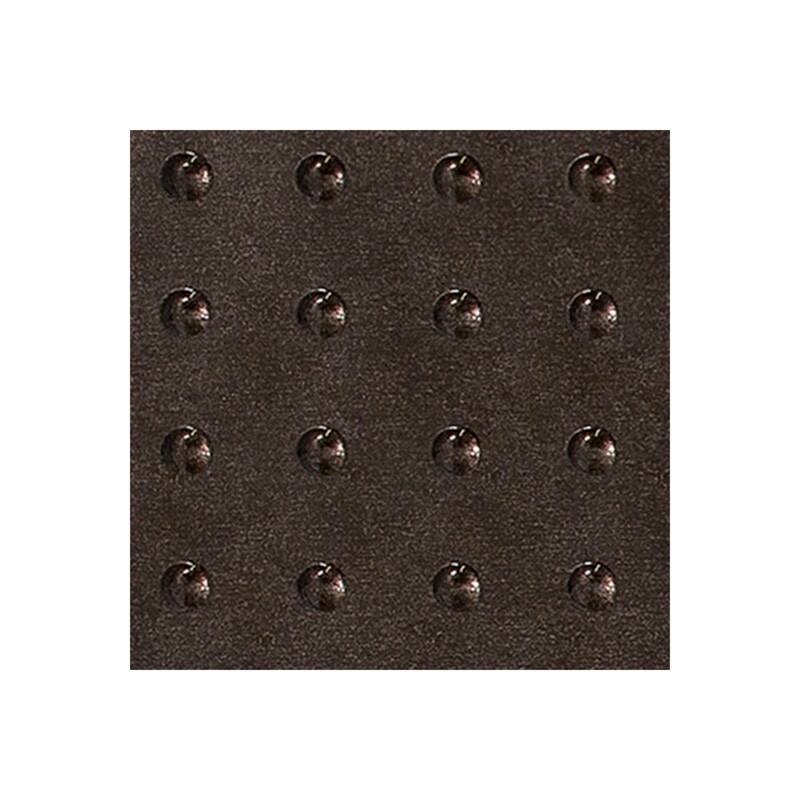 FASÄDE Dome 4-foot x 8-foot PVC Wall Panel in Smoked Pewter - Sample