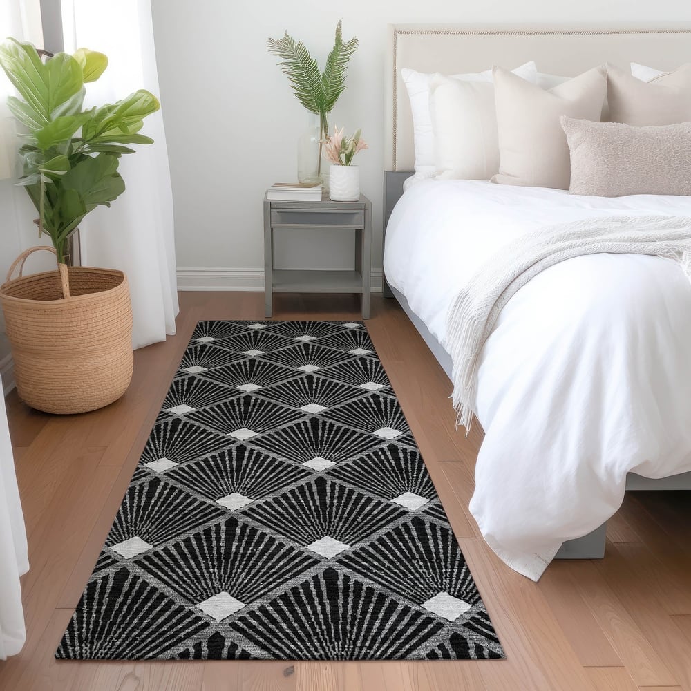Premium Washable Super Soft Diamond Trellis Mayfield Rug
