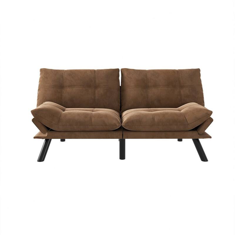 Modern Upholstered 2-Seater Sofa Bed with Adjustable Backrest and Armrests - 70:l