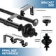 preview thumbnail 29 of 28, Modern Round Urn Adjustable Drapery Double Curtain Rod