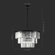 preview thumbnail 16 of 24, SAFAVIEH Couture Karissa 24-Inch Crystal 10-Light Tier Chandelier - 24" W x 24" D x 21 / 69" H