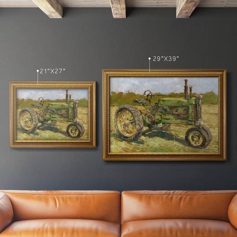 Rustic Tractors I Premium Framed Canvas- Ready to Hang