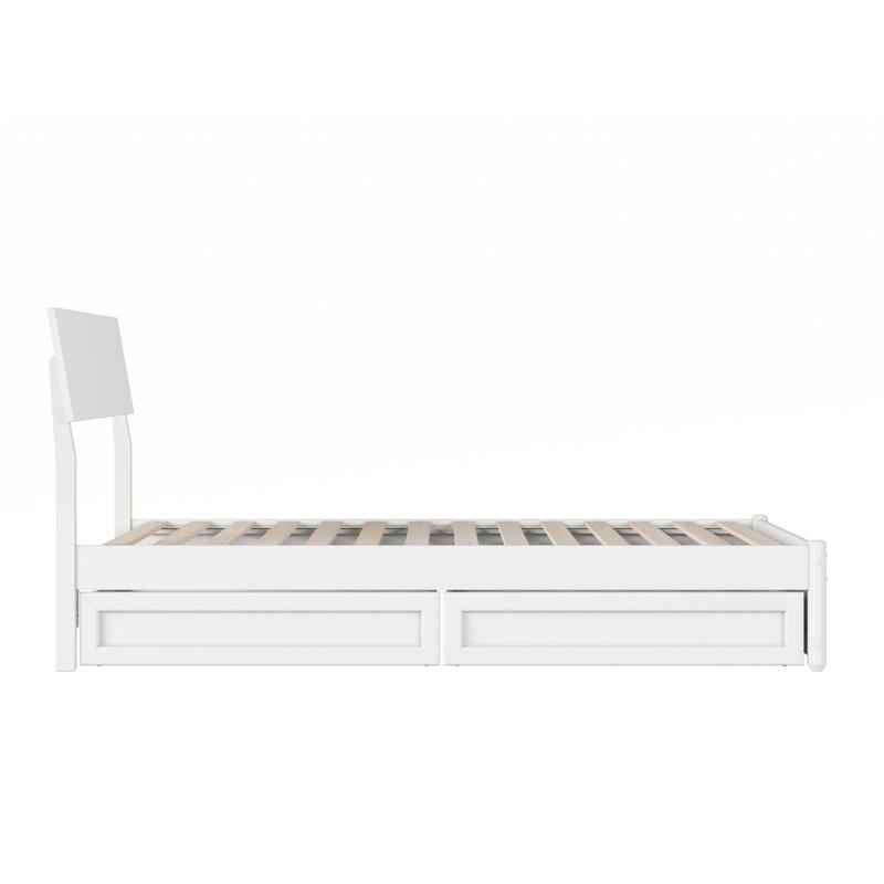 Norla Wood Platform Bed with Storage Drawers