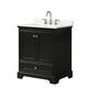 Option Dark Espresso / White Quartz Top / Polished Chrome