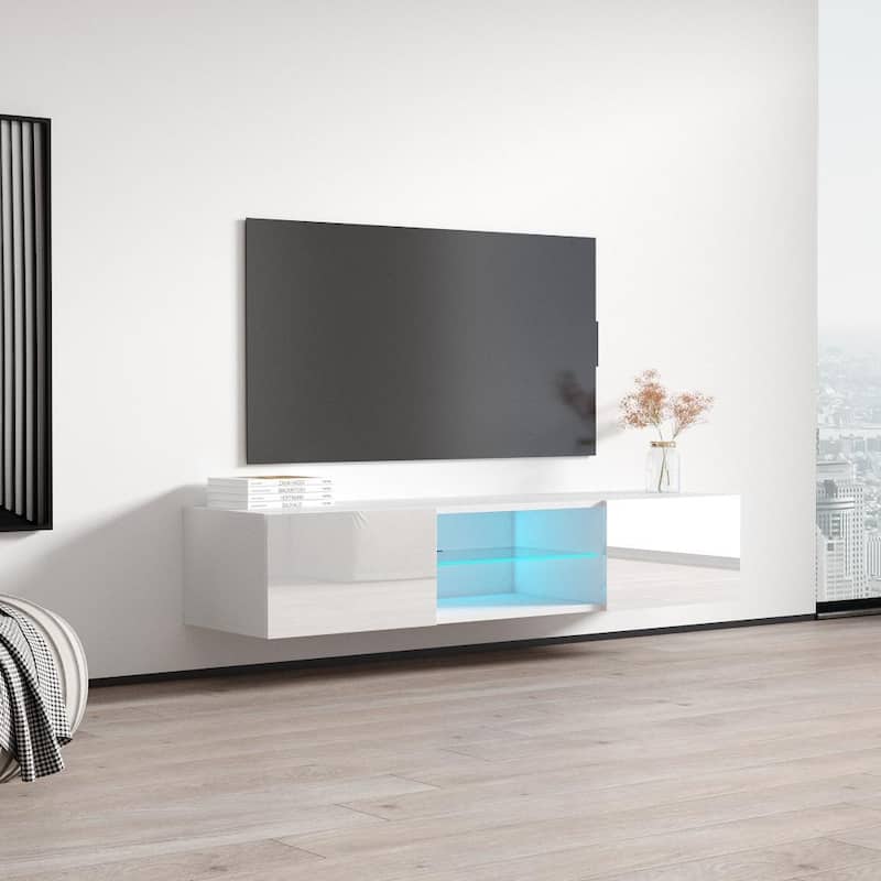 Strick & Bolton Hadi Wall-mounted High Gloss 63-inch TV Stand