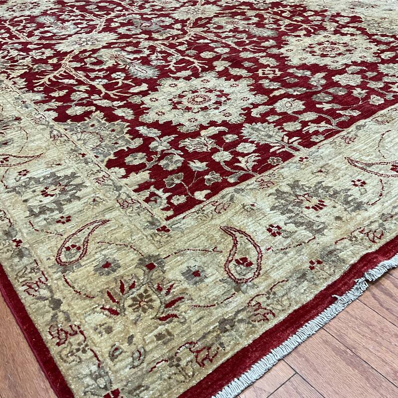 HERAT ORIENTAL Handmade Oushak Wool Rug - 6' x 9'2"