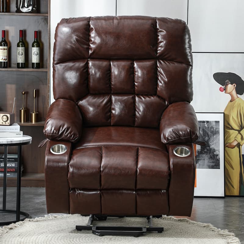 Oversized Electric Power Lift Recliner Chair with Massage and Heating